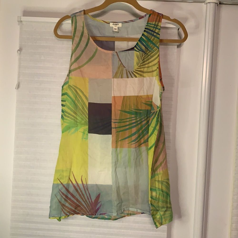 Dylan Cotton Fern Tank Semi Sheer Small‎